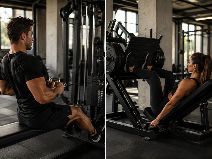 Horizontal Row and Leg Press