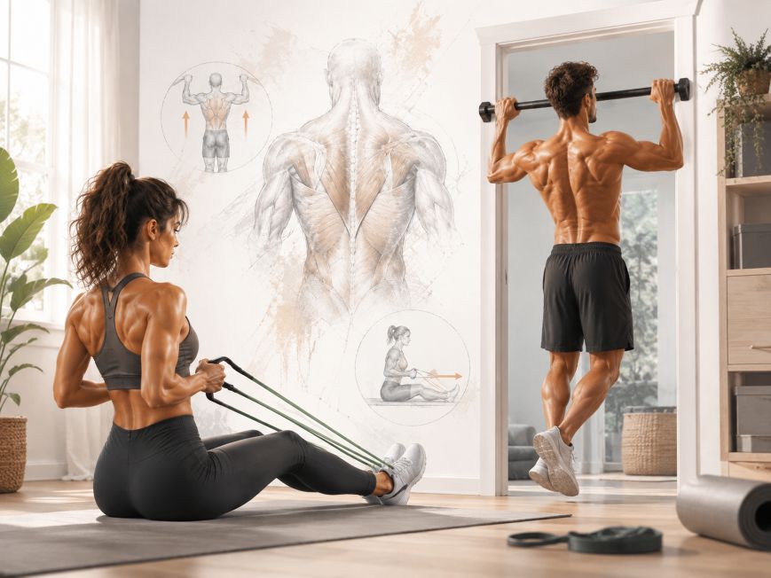 exercices de tirages pour le dos et trapèzes