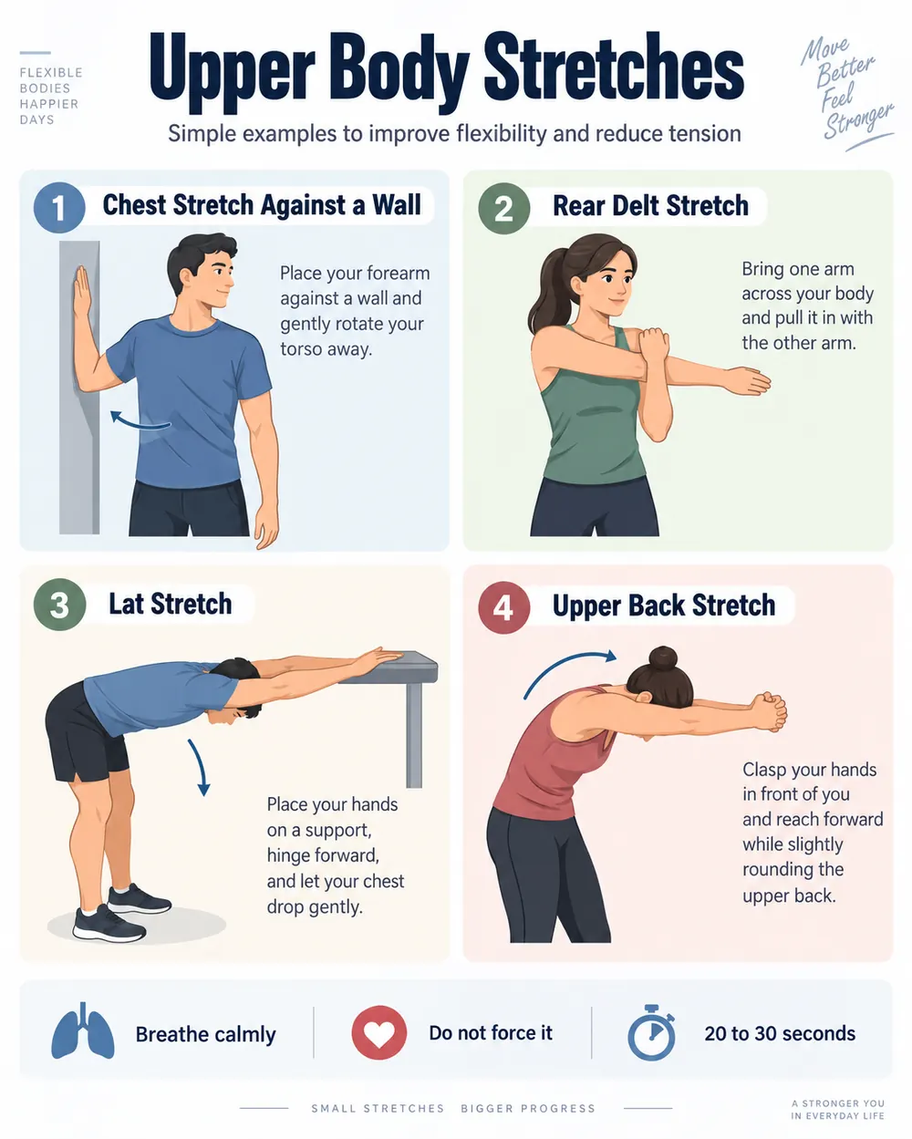 Upper body stretches
