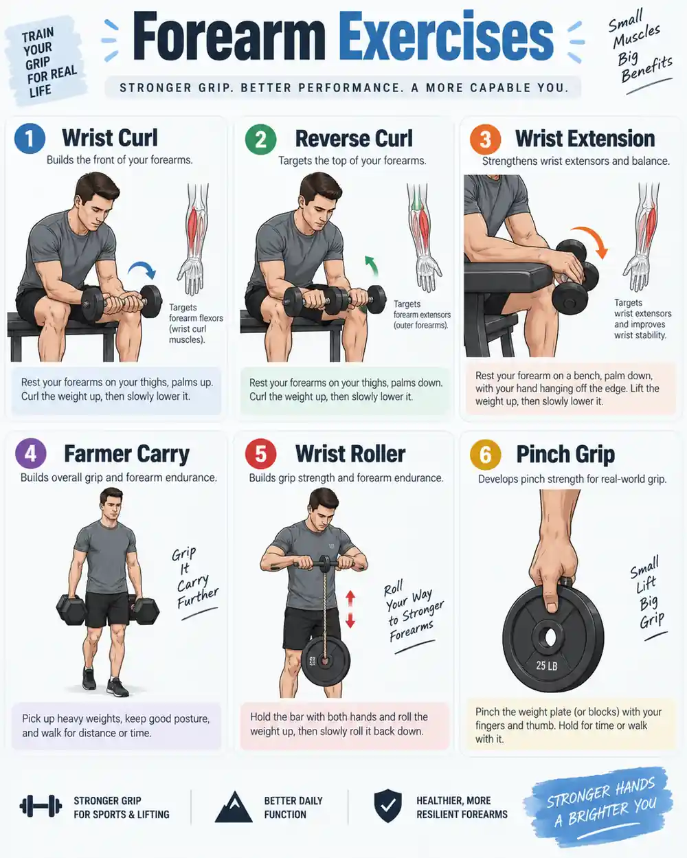exercises to build the forearms