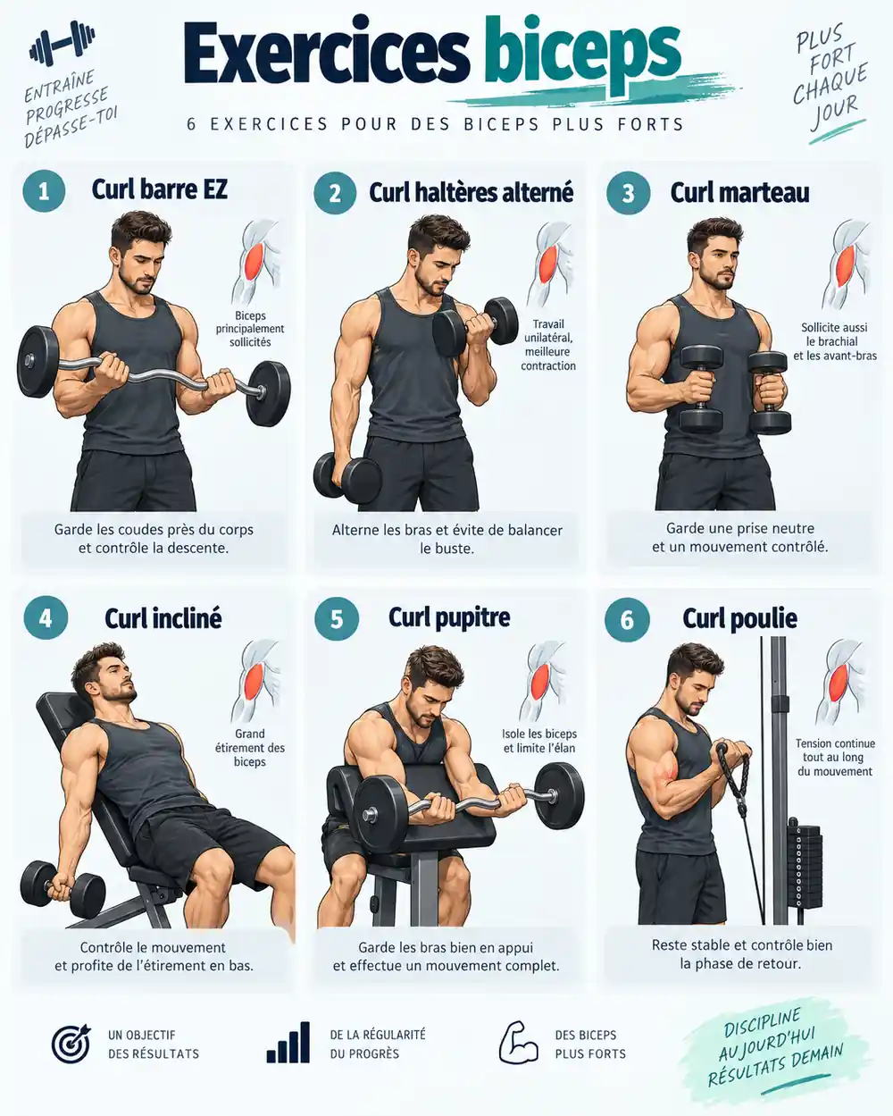 exercices pour muscler les biceps
