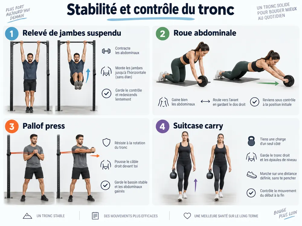 stabilité et controle du tronc
